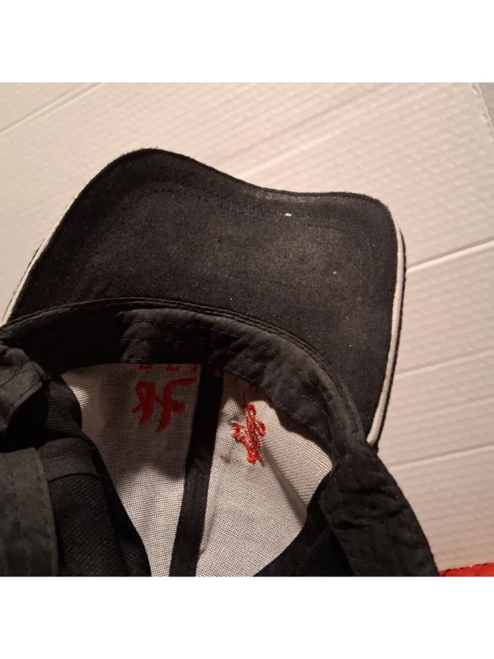 Beijing Embroidered Black Baseball Cap Adjustable Strapback Hat Cotton